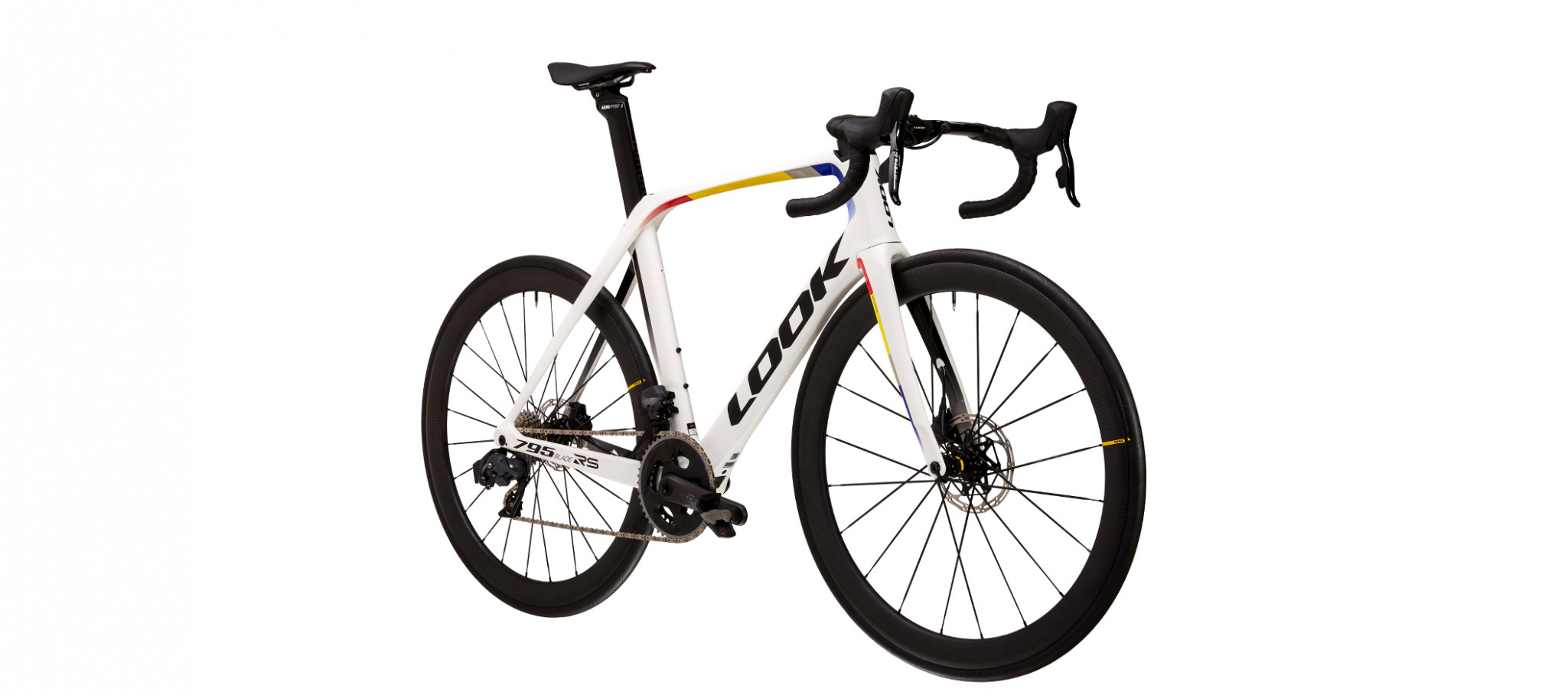 795 BLADE RS DISC PROTEAM WHITE GLOSSY MAVIC - Look Cycle - Automatic