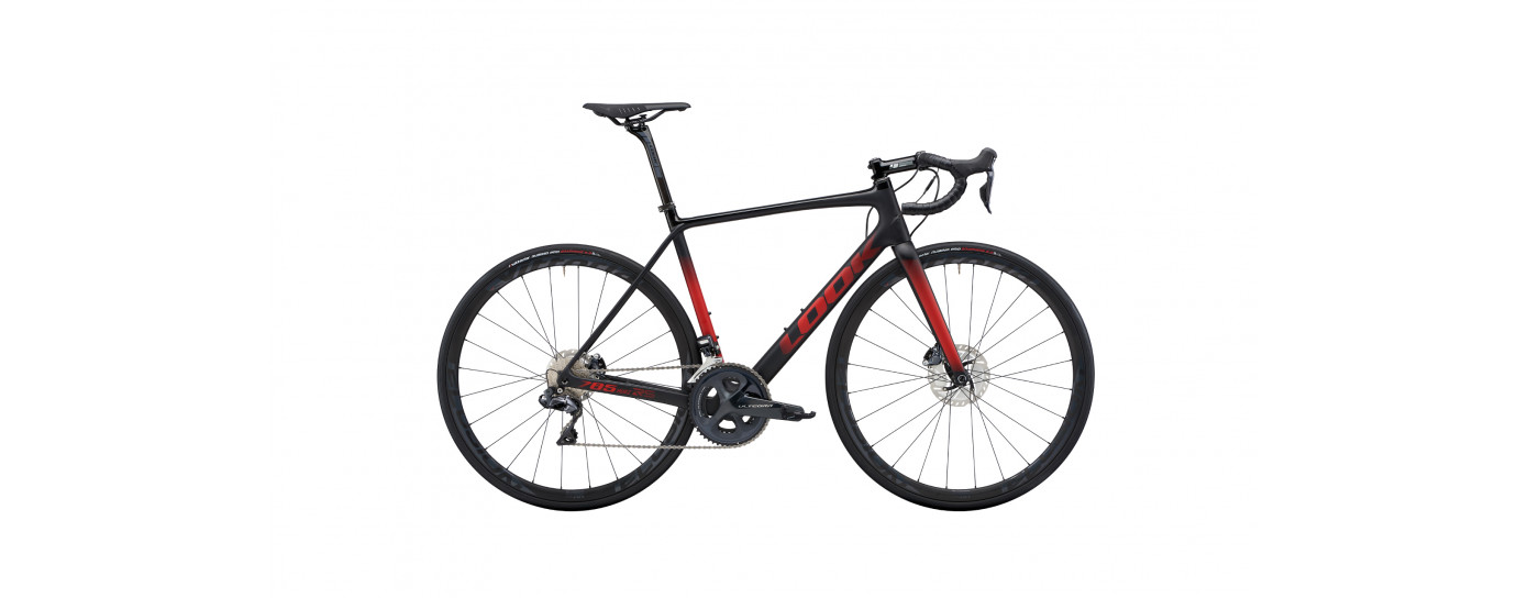 785 HUEZ RS DISC BLACK RED GLOSSY MAT