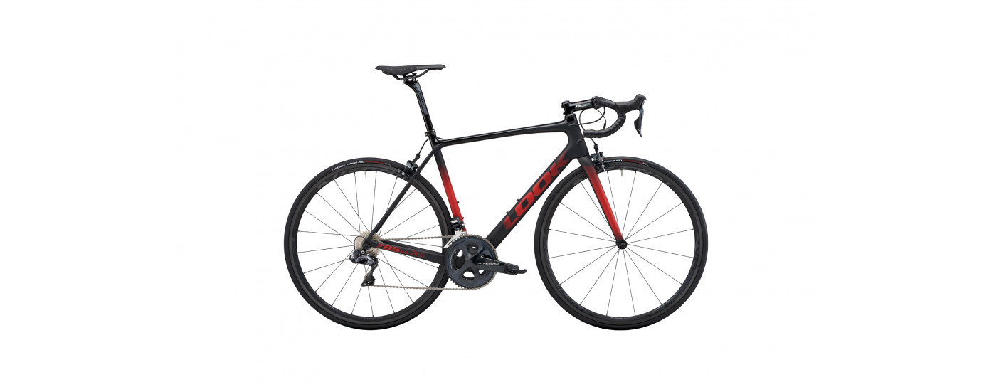785 HUEZ RS BLACK RED GLOSSY MAT