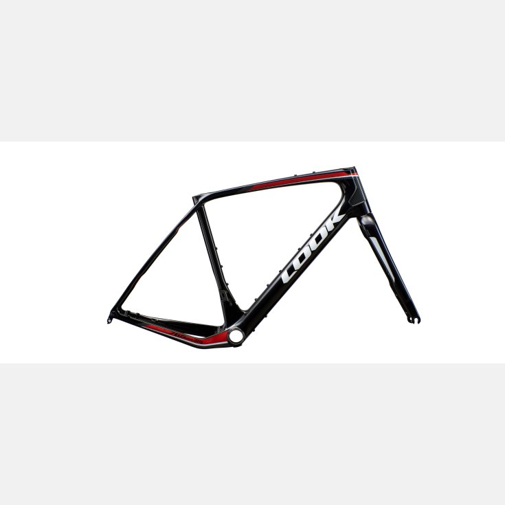 765 Gravel RS Black Red Glossy Frameset